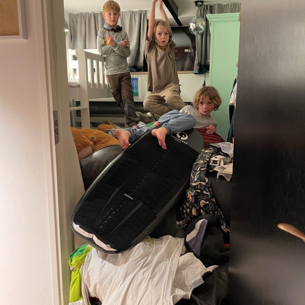 Rodet værelse